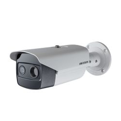 Varmesøkende overvåkningskamera -  294 m. deteksjonsrekkevidde -  Optisk og termisk IP-kamera - Hikvision DS-2TD2636-10