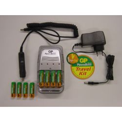 Batteripakke oppladbar reisekit