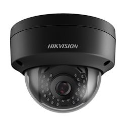 Vandalsikkert sort utendørs IP-kamera 4K, 8MP, IR: Hikvision DS-2CD2185FWD-I 