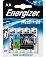 Energizer Ultimate lithium AA-batterier, 4 stk