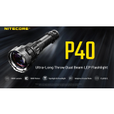 Nitecore P40 oppladbar LEP-søkelykt – 2000 lumen / 2900 meter 