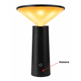 Skjult kamera i LED-bordlampe med Full HD og WiFi