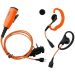 Icom headset med 2 ørebøyler og PTT