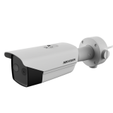 Varmesøkende overvåkningskamera - 91 m. deteksjonsrekkevidde - Optisk og termisk IP-kamera - Hikvision DS-2TD2617-3/V1 